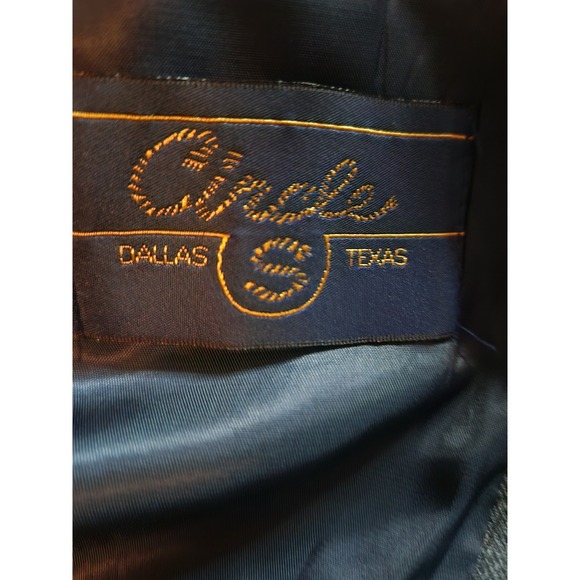 Circle S Western Style Sport Coat Blazer Gray Mens 42R Button Front Pockets - Picture 2 of 7